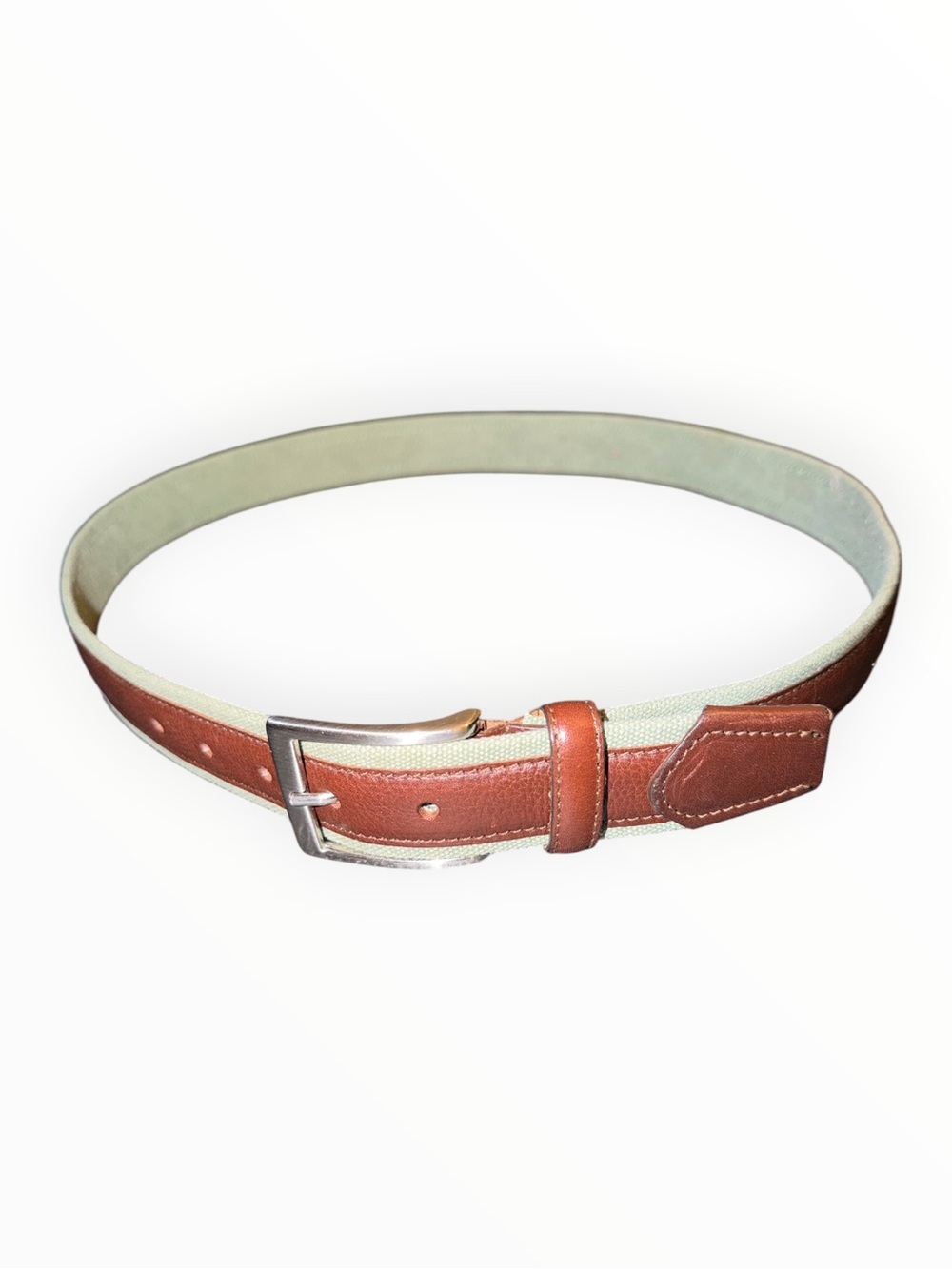 Trafalgar Men's The Back Nine Leather Belt Cognac Tan Italy Size 40